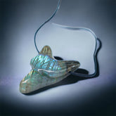 Jaguar Carved Crystal Necklace unisex